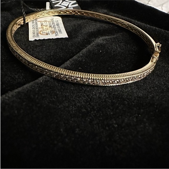 LeVian 14kGold Diamond Bangle Bracelet - Picture 4 of 7